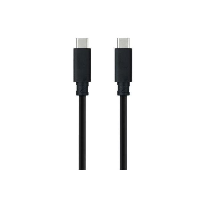 Cable USB 3.2 Nanocable 10.01.4103/ USB Tipo-C Macho - USB Tipo-C Macho/ Hasta 100W/ 20Gbps/ 3m/ Negro 1