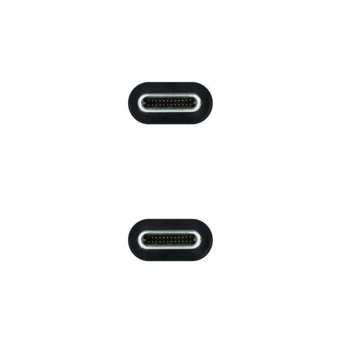 Cable USB 3.2 Nanocable 10.01.4103/ USB Tipo-C Macho - USB Tipo-C Macho/ Hasta 100W/ 20Gbps/ 3m/ Negro 2