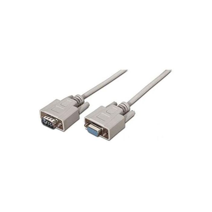 Cable Serie RS232 Nanocable 10.14.0203/ DB9 Macho - DB9 Hembra/ 3m/ Beige 3