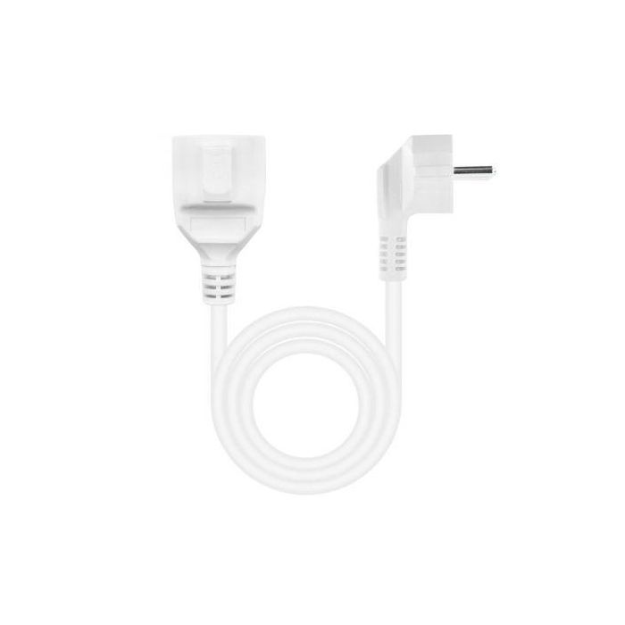 Cable Alargador de Corriente Nanocable 10.22.0610-W/ Schuko Hembra - Schuko Macho/ 10m/ Blanco 1