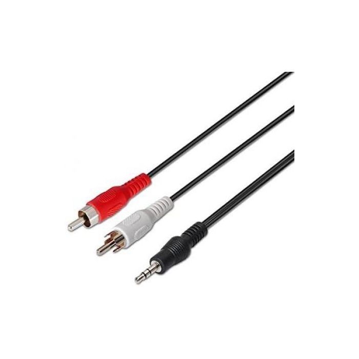 Cable Estéreo Nanocable 10.24.0310/ Jack 3.5 Macho - 2x RCA Macho/ 10m/ Negro 3