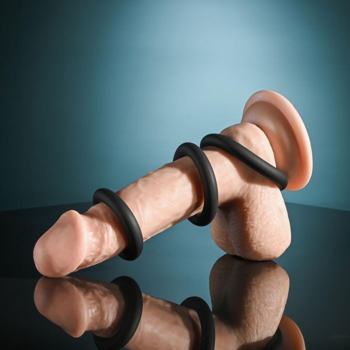 Anillo para el Pene Selopa Selopa Negro 3 Anillo para el Pene Selopa Selopa Negro 3