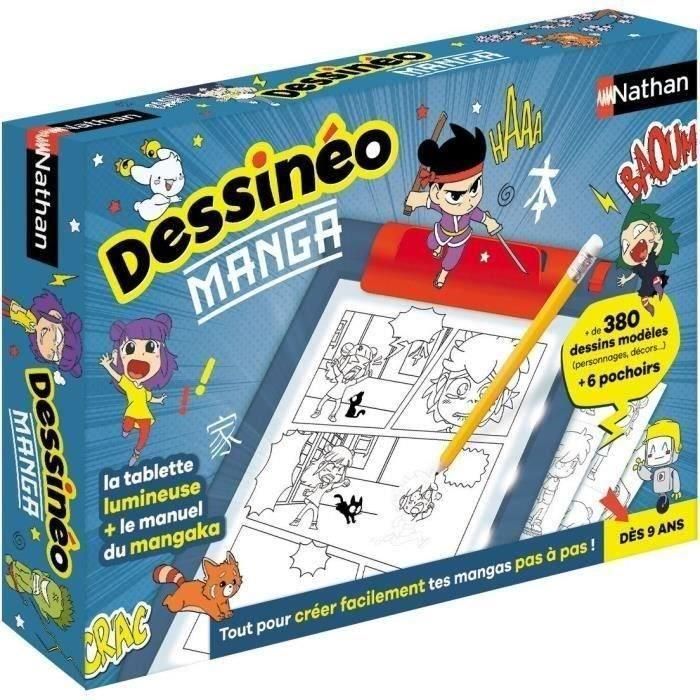 Juego creativo - NATHAN - Dessinéo Manga - Tableta ligera para crear manga