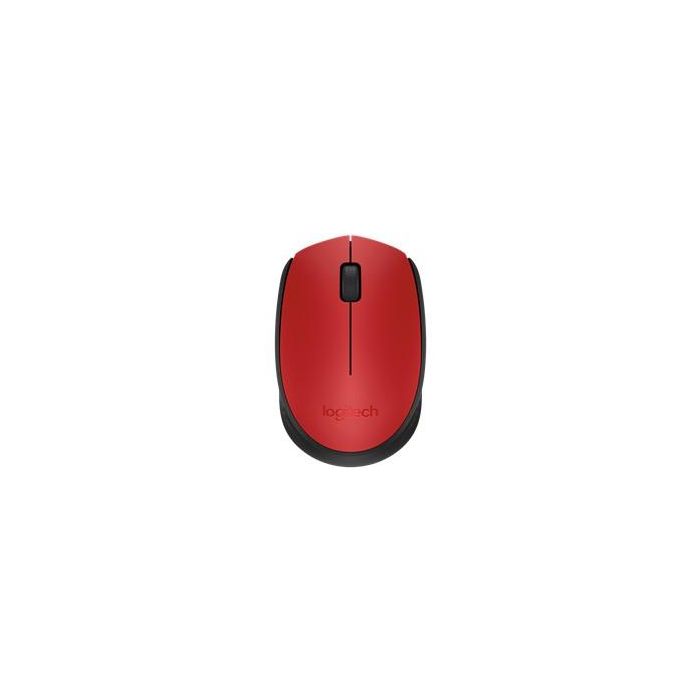 LOGITECH Raton m171 optico wireless rojo