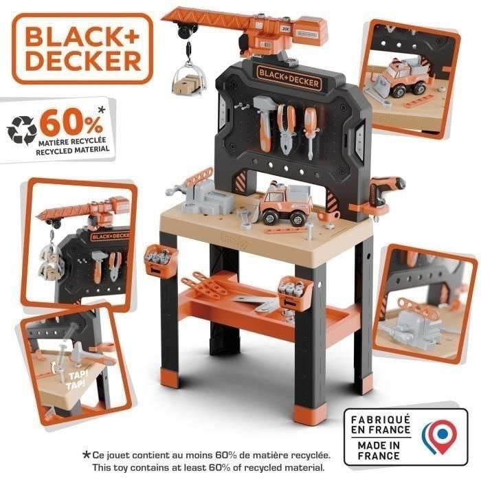 Smoby SMO3032163607410 - Black+Decker Bricolo Builder - Taller de Bricolaje para Niños +3 Años 5 Smoby SMO3032163607410 - Black+Decker Bricolo Builder - Taller de Bricolaje para Niños +3 Años 5