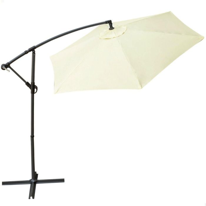 Sombrilla Aktive BANANA 270 x 268 x 270 cm Ø 270 cm Aluminio Crema Sombrilla Aktive BANANA 270 x 268 x 270 cm Ø 270 cm Aluminio Crema