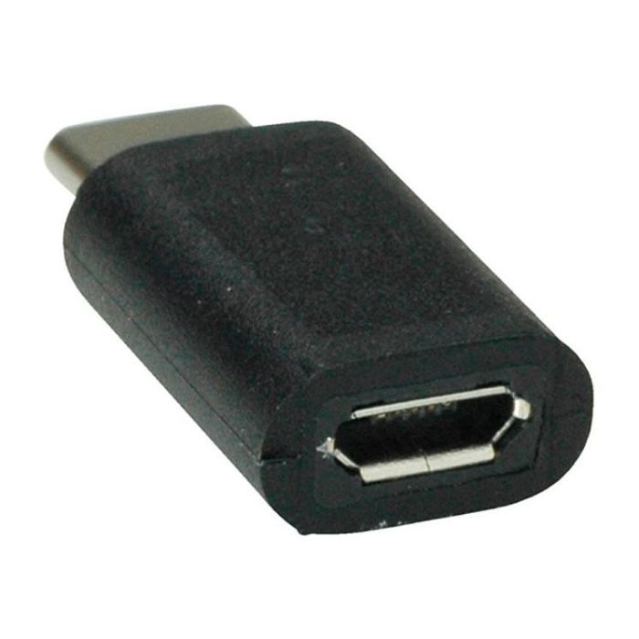 VALUE 12.99.3191 Adaptador USB C a Micro USB Macho/Hembra Negro 1
