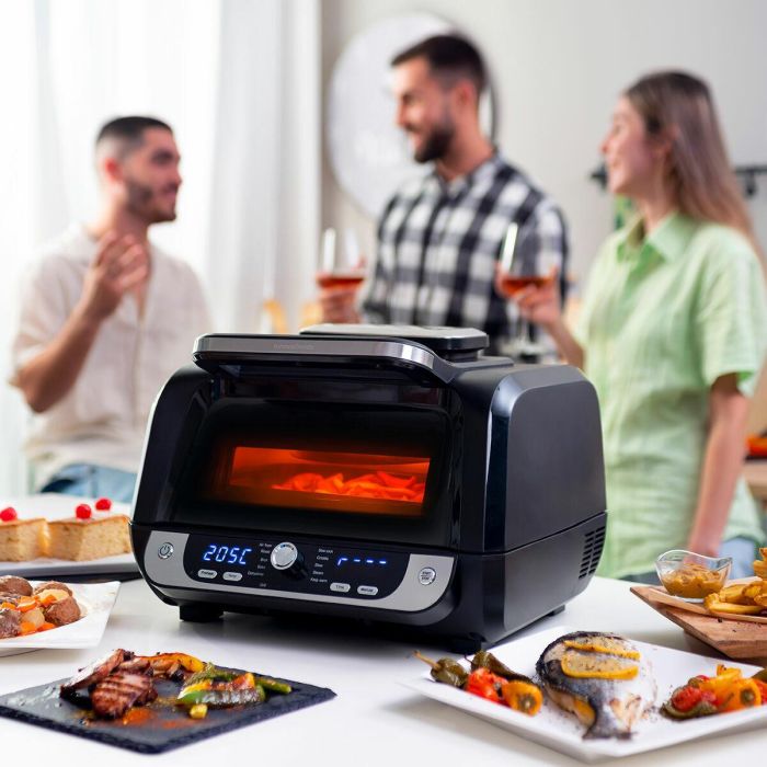 Freidora de Aire con Grill, Accesorios y Recetario InnovaGoods Fryinn 12-in-1 6000 Negro Acero 3400 W 6 L 14 Freidora de Aire con Grill, Accesorios y Recetario InnovaGoods Fryinn 12-in-1 6000 Negro Acero 3400 W 6 L 14