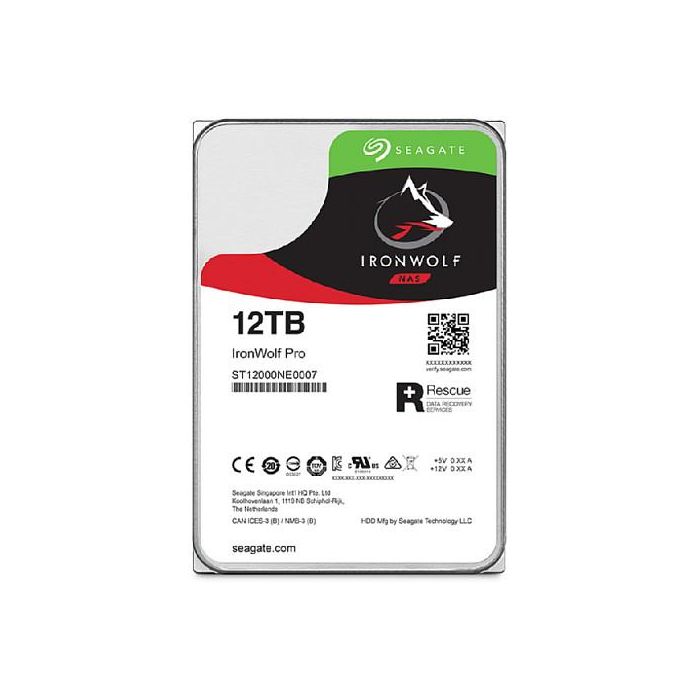 Seagate ST12000NT001 Disco Duro Interno 12TB 7200RPM 3.5" 256MB Cache 3