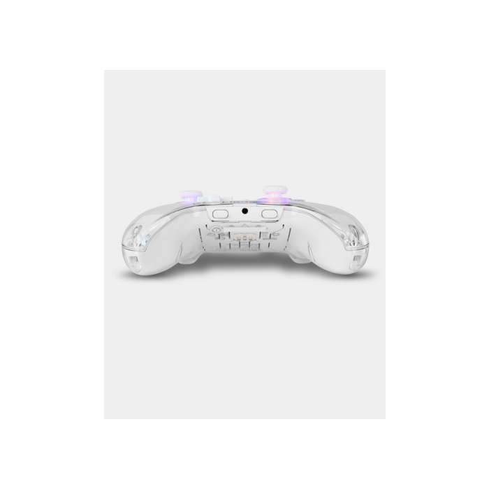 Krom NXKROMKRYSTAL Mando y volante Bluetooth/USB Gamepad Transparente para Android, Nintendo Switch, PC, iOS 5