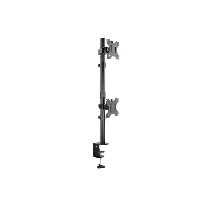 Soporte de Mesa para 2 Monitores TooQ DB1233TNV-B/ Giratorio/ Inclinable/ hasta 8kg 0 Soporte de Mesa para 2 Monitores TooQ DB1233TNV-B/ Giratorio/ Inclinable/ hasta 8kg 0