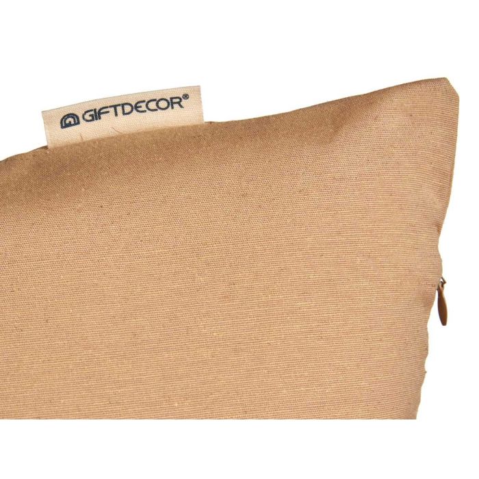 Funda Cojin Cremallera 45X45Cm Beige Giftdecor (24 Unidades) 4 Funda Cojin Cremallera 45X45Cm Beige Giftdecor (24 Unidades) 4