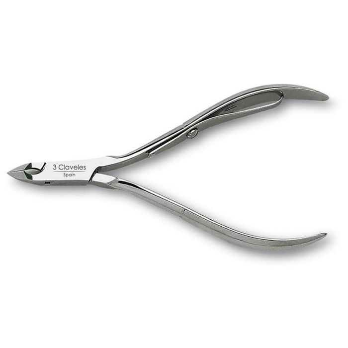 Tres Claveles Alicate Cutícula 10cm Acero Carbono Forjado en Caliente Machihembrado Corte 3mm