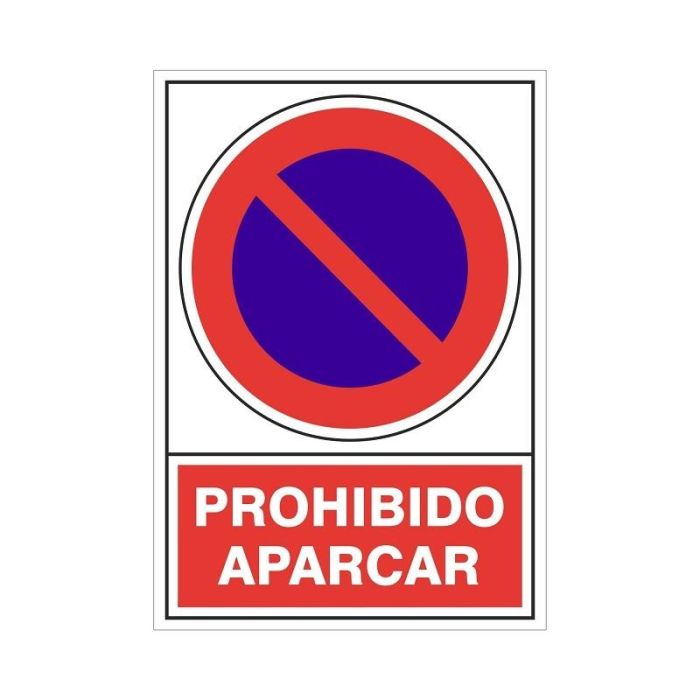 Señal 430 Alum.295X210 ''Prohib.Aparcar'' Duver Señal 430 Alum.295X210 ''Prohib.Aparcar'' Duver