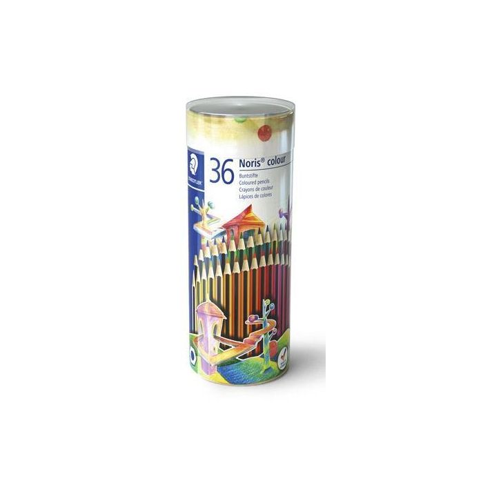 Staedtler Lápices De Colores Noris Colour Surtidos En Bote Metálico 36 Unidades Staedtler Lápices De Colores Noris Colour Surtidos En Bote Metálico 36 Unidades