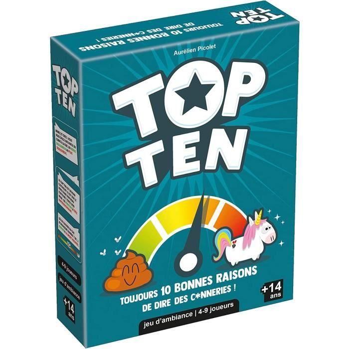 Asmodee Los diez mejores - Juego de mesa y fiesta. Responde temas, ordena respuestas y gana en equipo. Para diversión asombrosa. Asmodee Los diez mejores - Juego de mesa y fiesta. Responde temas, ordena respuestas y gana en equipo. Para diversión asombrosa.
