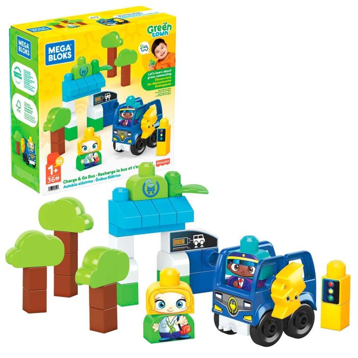 Mega Bloks Autobús Eléctrico Ciudad Verde HDX90 Juguete Construcción +12 meses 0 Mega Bloks Autobús Eléctrico Ciudad Verde HDX90 Juguete Construcción +12 meses 0