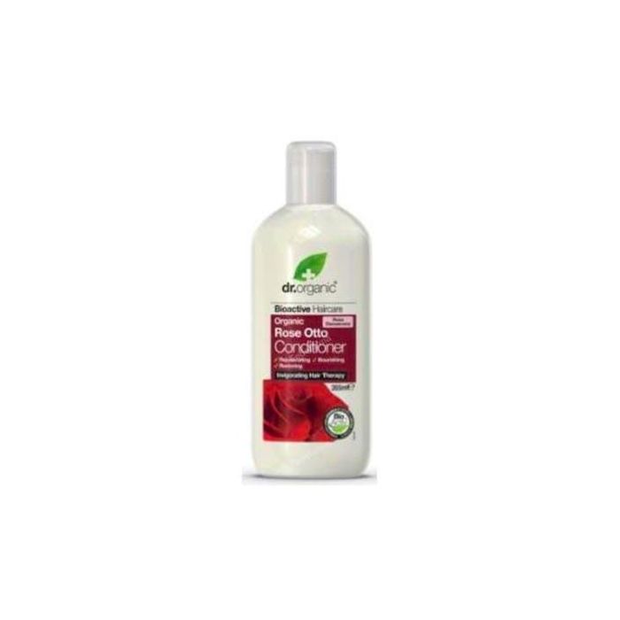 DR. ORGANIC Acondicionador Rosa De Damasco 265ml, Revitalizante y Regenerador, Apto para Veganos