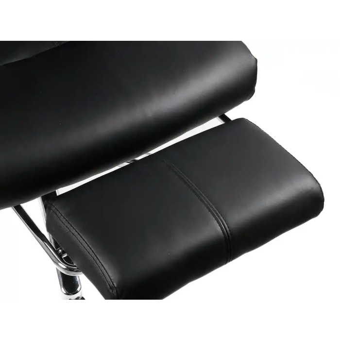 Q-connect Silla de Dirección Ravenna Simil Piel Base Metálica Altura Máx 1300 mm Anchura 670 mm Profundidad 730 mm Ruedas Premium Negro 7