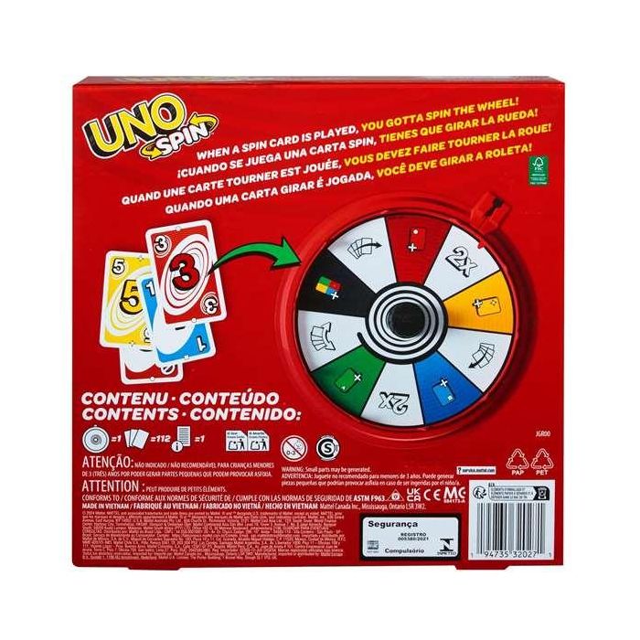 Mattel games uno spin 2