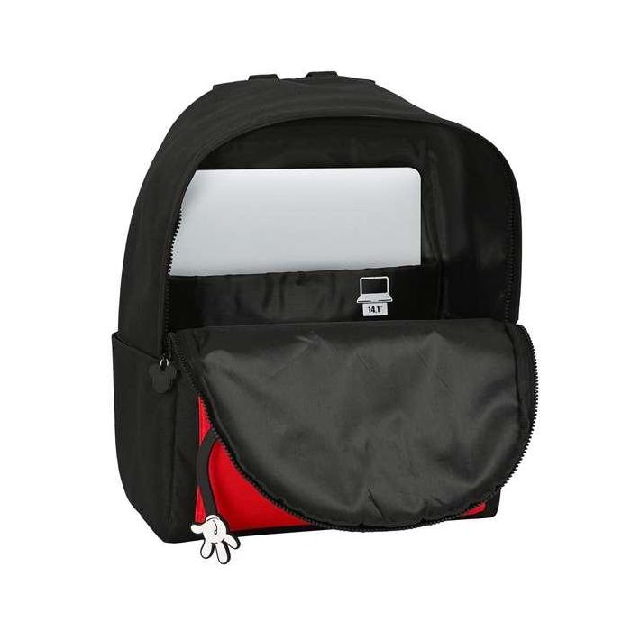 Mochila para Portátil Mickey Mouse Clubhouse mickey mouse Negro Rojo 31 x 40 x 16 cm 3