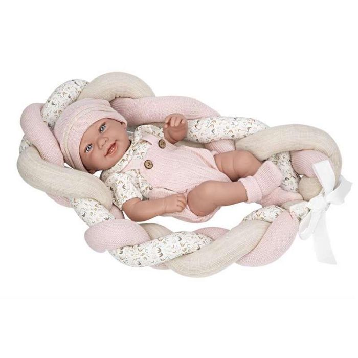 Muñecas Arias Muñeca Zoe Elegance 42 cm Rosa con Cojín (Cuerpo Vinilo, Niña) 22 Muñecas Arias Muñeca Zoe Elegance 42 cm Rosa con Cojín (Cuerpo Vinilo, Niña) 22