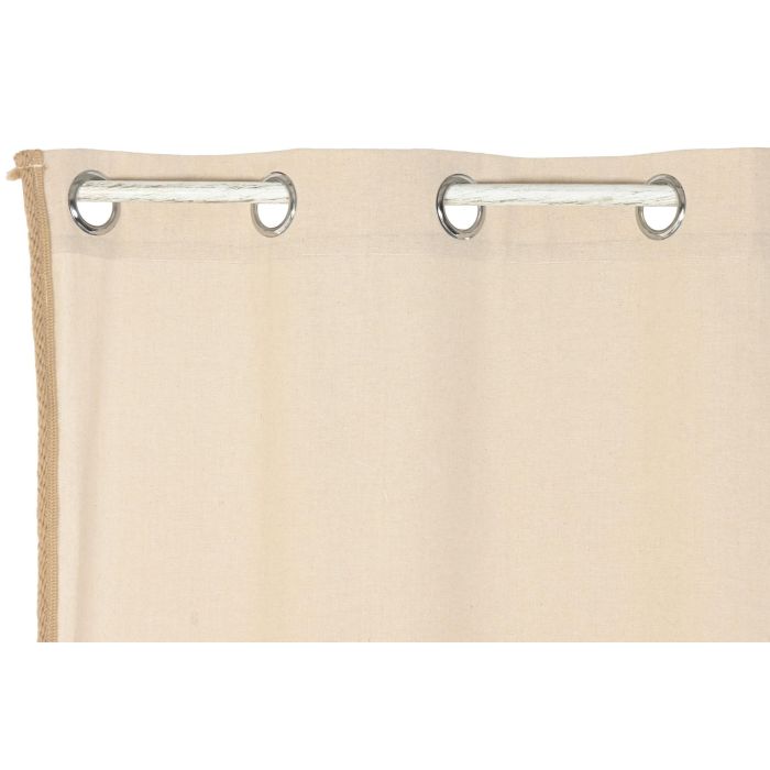 Cortina Cottage DKD Home Decor Natural 260 x 140 cm (2 Unidades) 1 Cortina Cottage DKD Home Decor Natural 260 x 140 cm (2 Unidades) 1