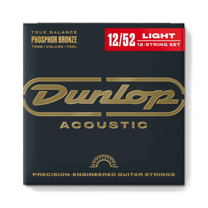 Dunlop Juego Acústica Phosphor Bronze Medium 12 Cuerdas 12-52 para Guitarra Acústica 0 Dunlop Juego Acústica Phosphor Bronze Medium 12 Cuerdas 12-52 para Guitarra Acústica 0