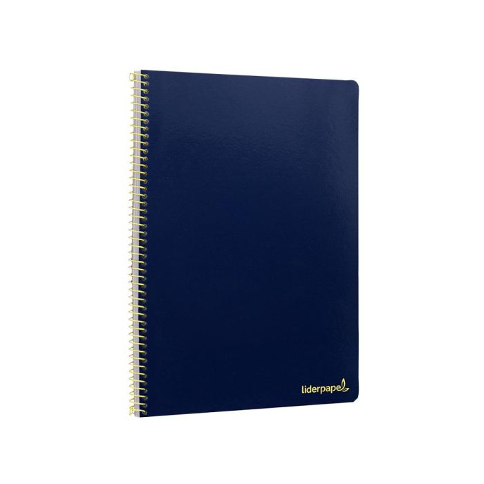 Cuaderno Espiral Liderpapel Folio Smart Tapa Blanda 80H 60 gr Cuadro 4 mm Con Margen Color Azul Oscuro 10 unidades 6