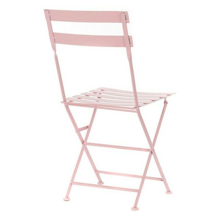 Conjunto de Mesa con 2 Sillas DKD Home Decor MB-177410 Rosa 60 x 60 x 75 cm (3 pcs) 2 Conjunto de Mesa con 2 Sillas DKD Home Decor MB-177410 Rosa 60 x 60 x 75 cm (3 pcs) 2