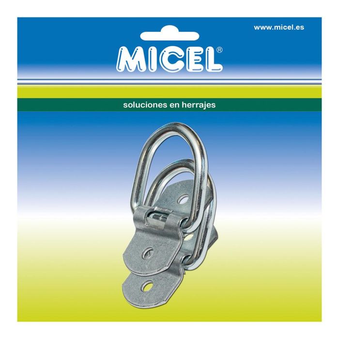 Micel ap03 92131 Blister 2 Anillas con Placa para Toldos Acero Zincado 60x38x8,50mm 1 Micel ap03 92131 Blister 2 Anillas con Placa para Toldos Acero Zincado 60x38x8,50mm 1