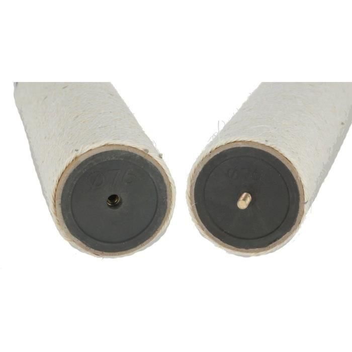 Kerbl Rascador para Gatos Scratch Tube Opal Maxi, 78cm de Alto, Poste de Sisal Ø9cm, Base 38x38cm, Gris 2