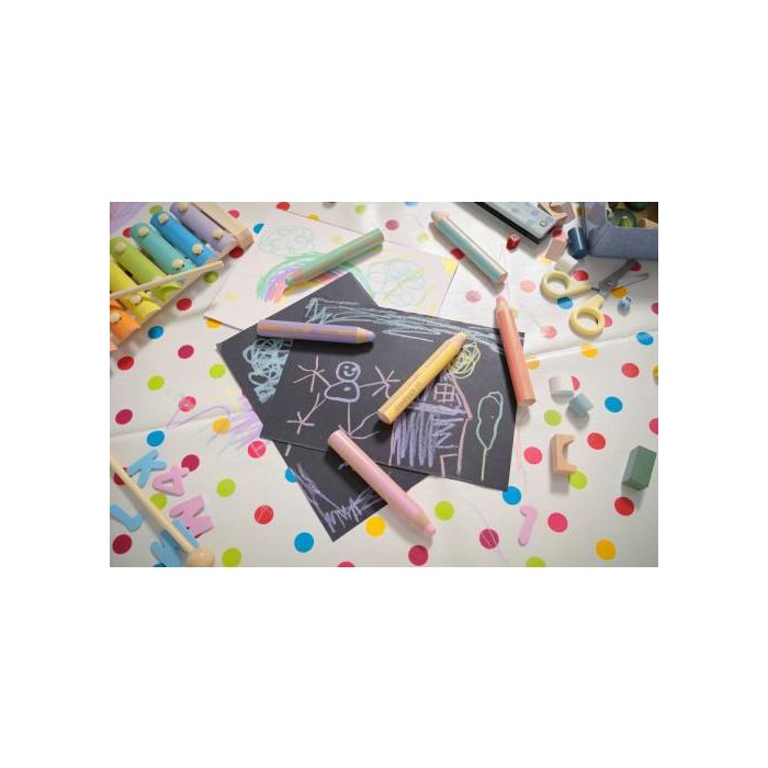 Stabilo 8806-3 STABILO woody 3 in 1 Lápices de Colores, Caja de 6 Piezas, Surtidos 4