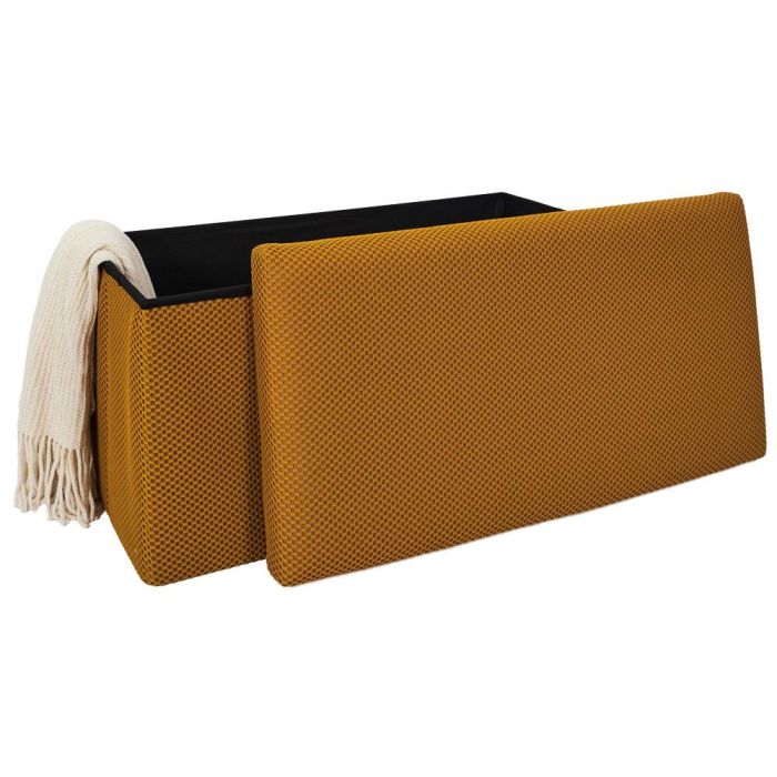Banco-Puf Plegable Atom Mostaz Home Deco Factory 4 Banco-Puf Plegable Atom Mostaz Home Deco Factory 4