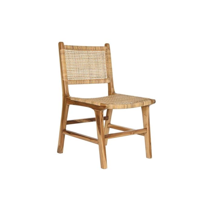 Silla DKD Home Decor Marron Claro Natural 55 x 86 x 51 cm Silla DKD Home Decor Marron Claro Natural 55 x 86 x 51 cm