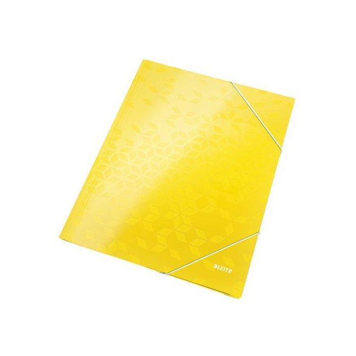 Carpeta De Gomas Y Solapas Leitz Wow Carton Plastificado A4 Amarillo (Set de 10) Carpeta De Gomas Y Solapas Leitz Wow Carton Plastificado A4 Amarillo (Set de 10)
