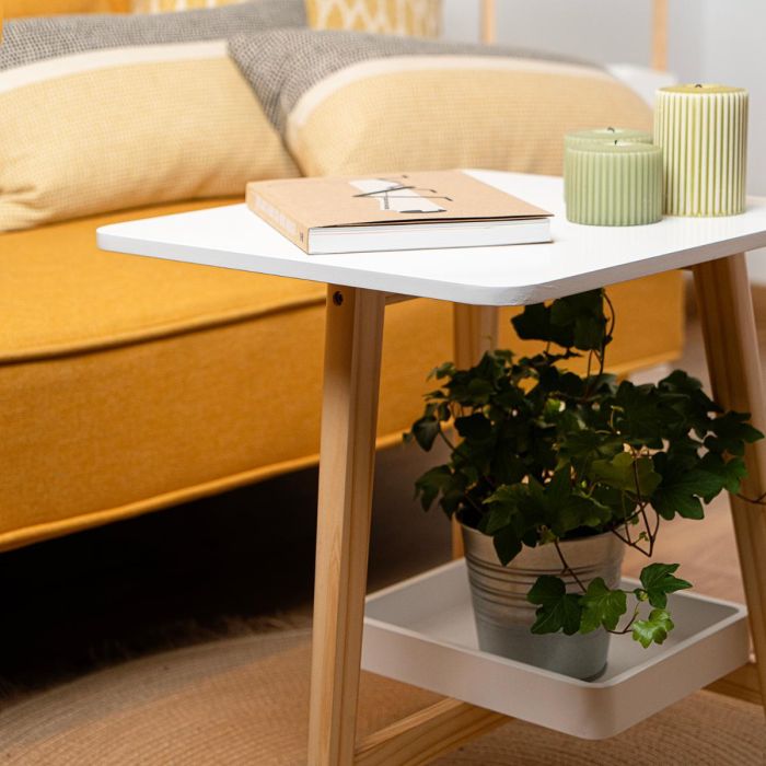 Vinthera Mesilla Moa Madera Melamina y Patas de Pino 43x38x48 cm 4