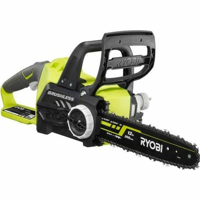 Ryobi Motosierra a Batería 18V con Motor sin Escobillas y Guía de 30 cm - Solo Máquina (Sin Batería ni Cargador) 0 Ryobi Motosierra a Batería 18V con Motor sin Escobillas y Guía de 30 cm - Solo Máquina (Sin Batería ni Cargador) 0