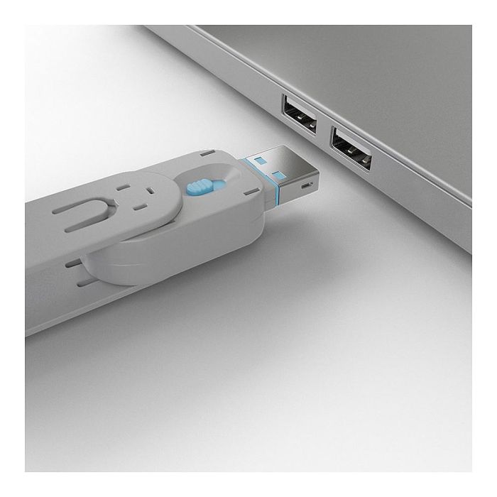 Lindy Bloqueador de Puerto USB - Pack 4, Codificación por Color: Azul 2