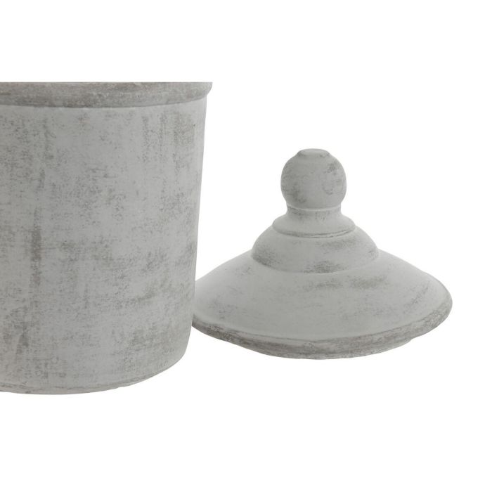 Jarrón Home ESPRIT Gris Cemento Oriental 19 x 19 x 31 cm 2 Jarrón Home ESPRIT Gris Cemento Oriental 19 x 19 x 31 cm 2