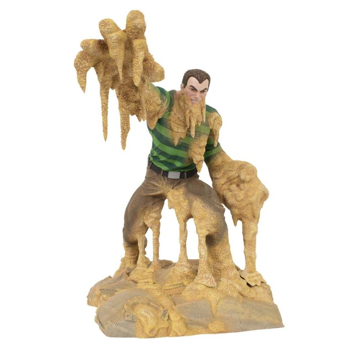 Diamond Collection Figura Marvel Comic Gallery Sandman, enemigo de Spider-Man, estatua detallada con puños de arena, caja con ventana para exposición