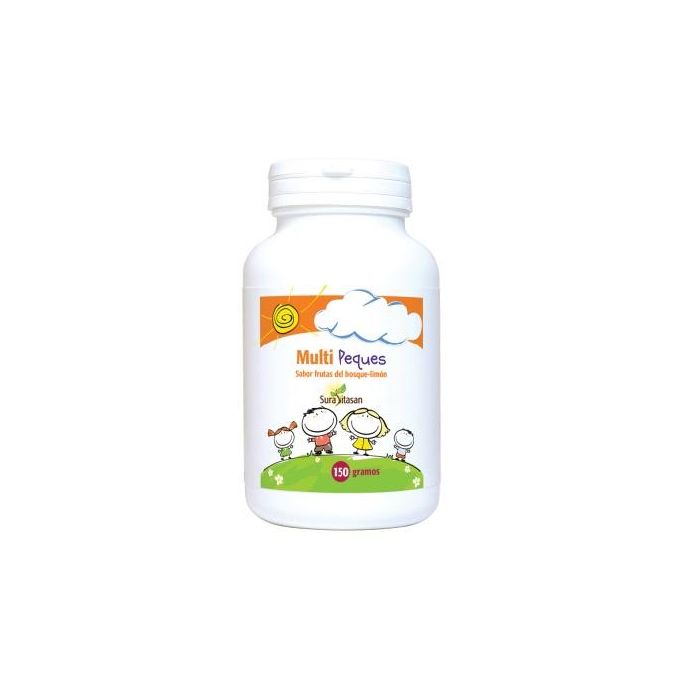 SURA VITASAN Multi Peques: Vitaminas y Minerales Esenciales Infantil en Polvo, Sabor Frutas del Bosque 150g