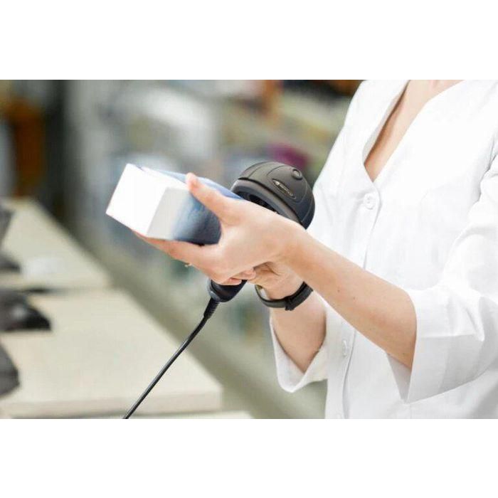 Newland HR22 Dorada II 1D/2D CMOS Scanner with 3m Coiled USB Cables & Foldable Smart Stand 2
