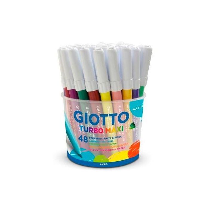 Giotto Rotuladores Turbo Maxi Colores Surtidos Bote 48 Ud Giotto Rotuladores Turbo Maxi Colores Surtidos Bote 48 Ud