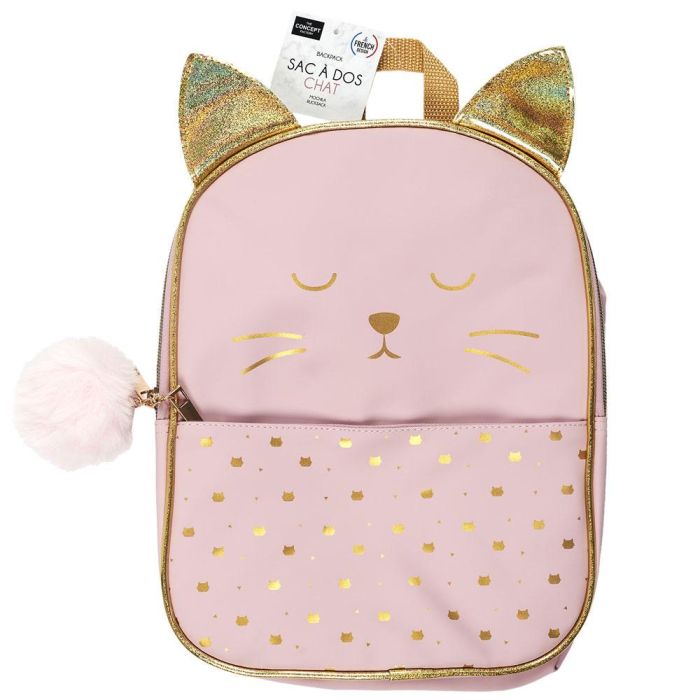 The Concept Factory Mochila Rosa Gato 1