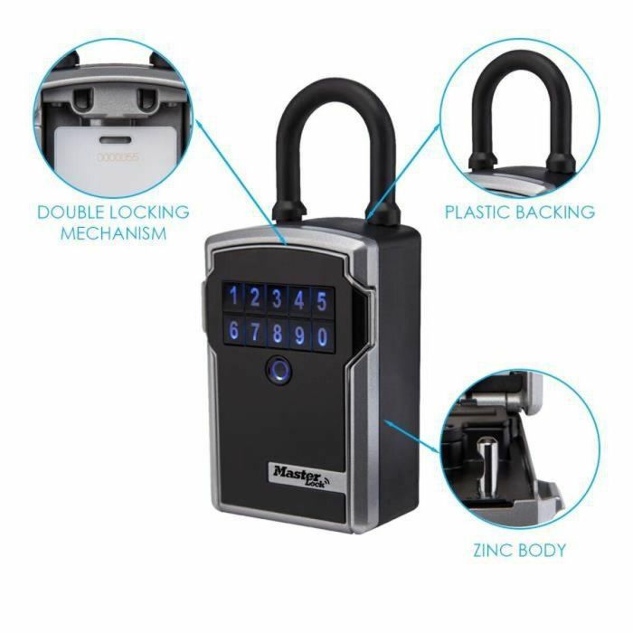 Master Lock Caja de llaves conectada Bluetooth, Código Digital y App Vault Home con Asa para compartir llaves. 5