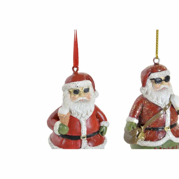 Decoración Colgante DKD Home Decor Navidad Resina (2 pcs) (4.5 x 3 x 7 cm) 1