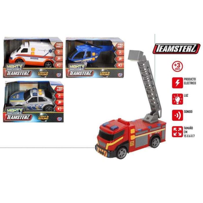 Vehiculo emergencia con luz y sonido. - modelos surtidos 1