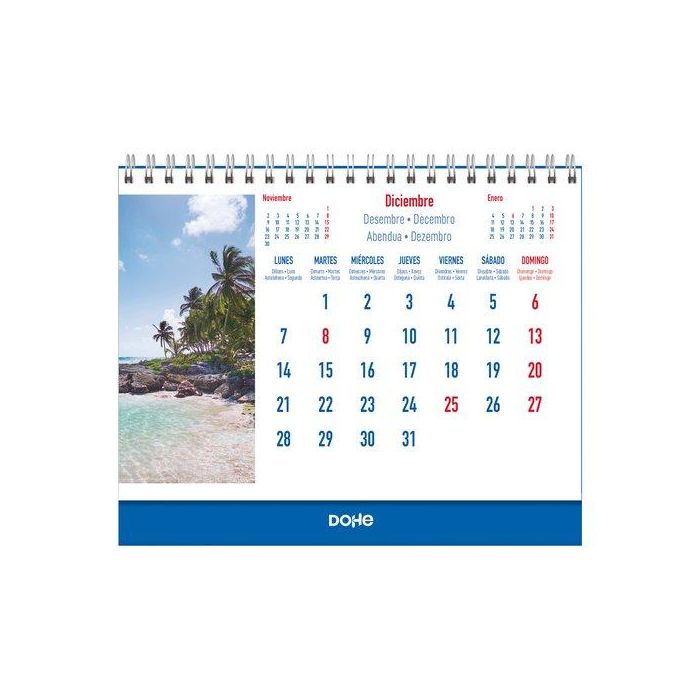 Calendario (2026) Dohe Sobremesa Imagenes Mensual Para Escribir 150X210 Paisajes Exoticos