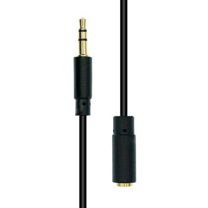 ProXtend Mini-Jack 3-Pin Slim Extension Cable Black 10M 1 ProXtend Mini-Jack 3-Pin Slim Extension Cable Black 10M 1